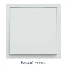 Выключатель одноклавишный перекрестный (механизм + клавиша) Белый сатин Выключатель одноклавишный перекрестный (механизм + клавиша) Белый сатин