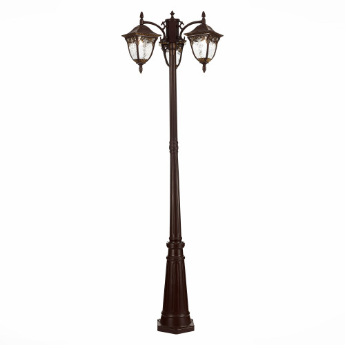 SL083.705.03 Светильник уличный наземный ST-Luce Кофейный/Кофейный, Прозрачный E27 3*60W