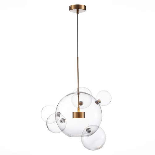 SL1133.213.01 Светильник подвесной ST-Luce Латунь/Прозрачный LED 1*14W 3000K