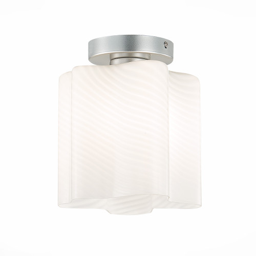 *SL117.502.01 Светильник потолочный ST-Luce Серебристый/Белый с полосками E27 1*60W