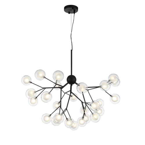 SL376.403.27 Светильник подвесной ST-Luce Черный/Прозрачный, Белый G4 LED 27*2W