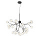 SL376.403.27 Светильник подвесной ST-Luce Черный/Прозрачный, Белый G4 LED 27*2W