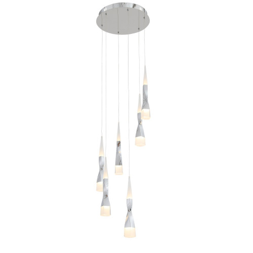 SL405.103.06 Светильник подвесной ST-Luce Хром/Хром, Белый LED 6*7W 3000K