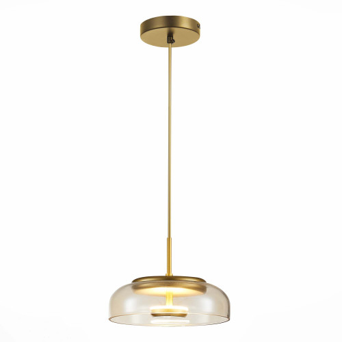 SL6002.203.01 Подвес ST-Luce Золотистый/Янтарный LED 1*7W 4000K