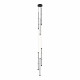 SL6132.405.45 Светильник подвесной ST-Luce Черный/Белый LED 1*15W 3000K