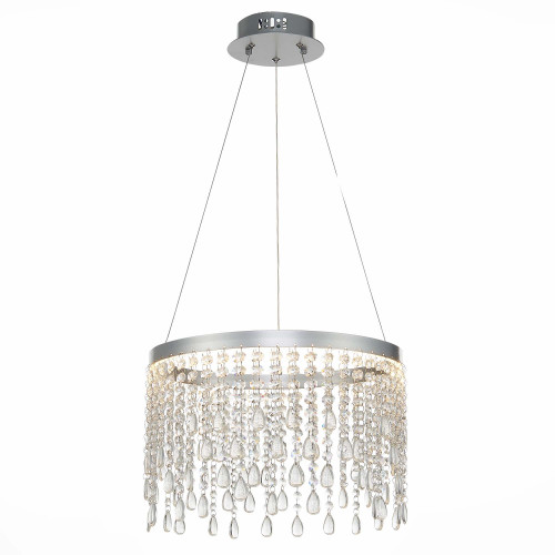 SL6201.103.24 Люстра подвесная ST-Luce Серебристый/Прозрачный LED 1*24W 3000K/4000K/6000K
