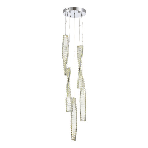 SL6205.103.05 Светильник подвесной ST-Luce Хром/Прозрачный LED 1*55W 3000K