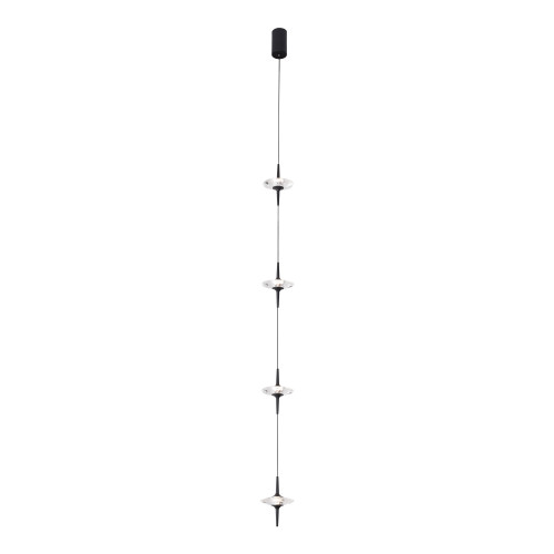 *SL6231.403.04 Светильник подвесной ST-Luce Черный/Прозрачный LED 4*5W 4000K