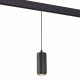 ST357.433.06 Магнитный трековый светильник подвесной ZOOM Черный LED 1*6W 3000K 667Lm Ra>80 10-60° I
