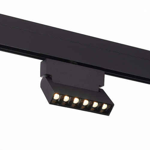 ST362.436.06 Магнитный трековый светильник Черный LED 1*6W 3000K 532Lm Ra>80 36° IP20 L120xW22xH134