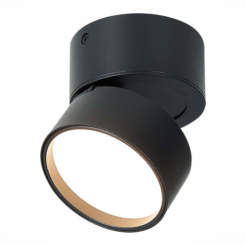 ST651.432.09 Светильник потолочный поворотный Черный LED 1*9W 3000K 720Lm Ra>90 120° IP20 D85xH87 17