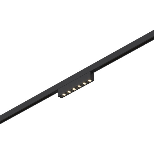 ST666.436.05 Магнитный трековый светильник Черный LED 1*5W 3000K 220Lm Ra>90  IP20 L100xW10xH18 24V