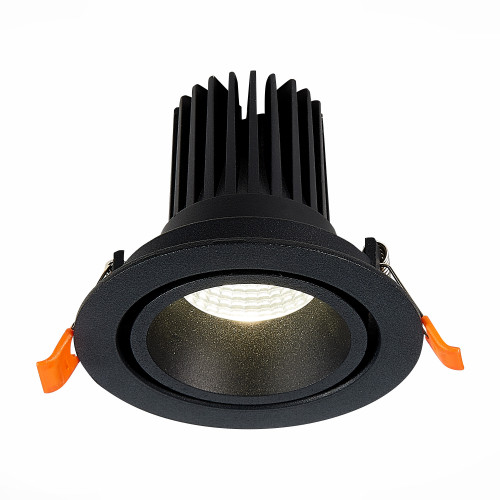 ST705.438.10 Св-к встр. Черный LED 1*10W 3000K 750Lm Ra>90 38° IP20 D102xH85 170-240V
