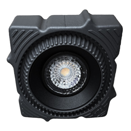 ST753.438.07 Св-к встр. светодиодный в натяжной ПВХ потолок Черный LED 1*7W 3000K 560Lm Ra80 60° IP2