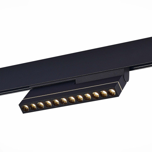 ST805.436.12 Магнитный трековый светильник Черный LED 1*12W 3000K 450Lm Ra>90 36° IP20 L220xW22xH117