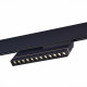 ST805.446.12 Магнитный трековый светильник Черный LED 1*12W 4000K 450Lm Ra>90 36° IP20 L220xW22xH117