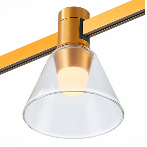 ST814.206.03 Магнитный трековый светильник FARM Золотистый LED 1*3W 3000K 89Lm Ra90 120 IP20 D90xH10